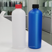 Bouteille de nettoyage de voiture vide de 16 oz 500ml en HDPE bouteille de savon liquide chimique avec bouchon