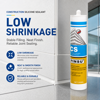 Scellant en silicone durable et imperméable de 300 ml pour sanitaires et travaux de construction, idéal pour les joints des robinets de salle de bain, des fenêtres, des portes et des bâtiments