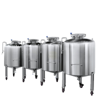 Réservoir vertical 304 316 de 50L, 100L, 200L, 500L, 1000L