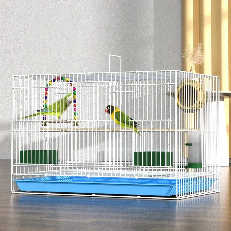 Metal Bird Cage - Large-sized Tiger-skin Parrot Cage - Mandarin ...