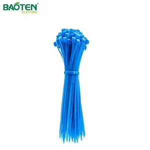 BAOTENG מכירה חמה רב צבע נעילה עצמית גמישה טוויסט דק כבל עניבה BT ניילון כבלים עניבה 470 מ""מ ניילון בד 3x3 מ""מ CN; ZHE