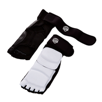 Protège-pieds professionnels pour arts martiaux avec rembourrage, coutures renforcées et design à bout ouvert pour l'entraînement au kickboxing