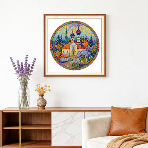 Kit de Broderie Point de Croix Motif Forêt HD NKF, Tissu Aida Pré-imprimé ou à Compter 16/14/11CT, Ensemble d'Artisanat Artistique, Toile à Broder - Product Image 3