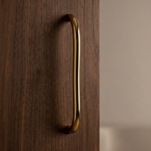 Manija de latón pulido para puerta de armario, fácil de empujar o tirar, de alta calidad, moderna, de lujo, para decoración del hogar, accesorios de herrajes para muebles - Product Image 1