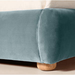 Modern Solid Wood Soft <b>Bed</b> Upholstered <b>Platform</b> <b>Bed</b> Frame King Size Oak - Product Image 4