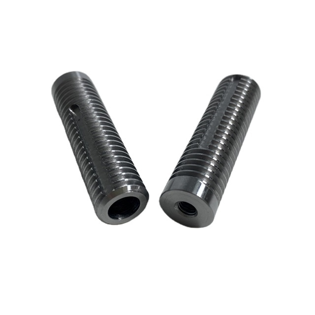 Stainless Steel Male Female Threaded Tubes CNC Lathe Turning Threaded Iron Pipes M4 M6 M8 M 10 M12 Full Threading Steel Tube