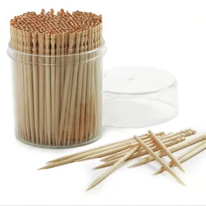 Personalized Disposable Birch Wooden Toothpick with Carved Individual