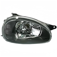 Phare avant de voiture Lompard Wholesale pour Chevrolet Corsa 1994-2002 Noir/Chrome Phare L 92098908 R 92098909