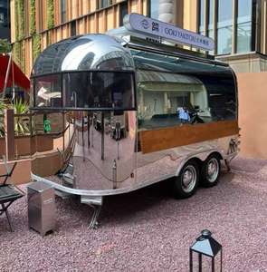 Camion de restauration rapide mobile en acier inoxydable, <span class=keywords><strong>camping</strong></span>-<span class=keywords><strong>car</strong></span>, camion de hot-dogs, caravane, remorque alimentaire à vendre - Product Image 3