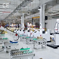 Robot collaboratif palettiseur à convoyeur à rouleaux de 50 kg avec ventouses pour l'empilage de cartons et l'automatisation des lignes d'expédition
