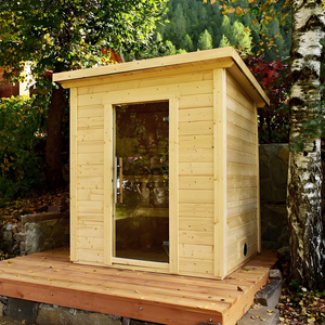 Sauna Tradizionale Intelligente in Cedro Rosso per Esterni per 4 Persone, Prezzo di Fabbrica, per Uso Domestico - Product Image 6