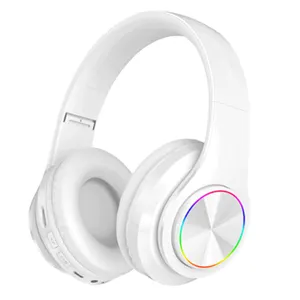 Fabrieksprijs Nieuw Model Stereo Led Licht Spel Headset Koptelefoon Draadloze Bluetooth Hoofdtelefoon Over Hoofd Koptelefoon