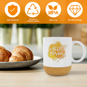 Livraison gratuite depuis l'entrepôt américain : 36 tasses à café en céramique brillantes de 15 oz, vierges pour sublimation, avec poignée et base en <span class=keywords><strong>bois</strong></span> pour le bricolage - Product Image 6