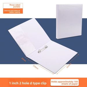 Three-sided Pocket Add a Cover Binder <b>A4</b> Punched Insert Pages Quick-release Clip Two-hole Three-hole Four-hole Level Arch <b>File</b> - Product Image 6