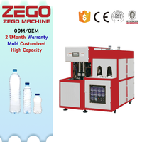Machine de soufflage de bouteilles semi-automatique ZG-1000A, personnalisée, haute précision, 30 ml-3 L, 1000 BPH, ligne de production de bouteilles d'eau pure