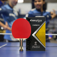 Raquette de ping-pong professionnelle sélectionnée en bois pur 7 couches raquette de tennis de table à 4 joueurs