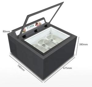 Réfrigérateur refroidisseur à coupe épaisse pour crème glacée et <span class=keywords><strong>yaourt</strong></span> de bureau à porte ouverte en libre-service pour l'application de gâteaux - Product Image 2