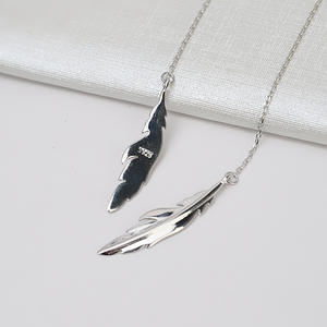 Boucles d'oreilles longues en argent S925 pour femmes, tendance, accessoire DIY avec support creux pour perles de 8 à 15 mm, style religieux 899 - Product Image 4