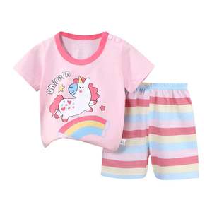 Nouvelle arrivée 2-7 ans enfants dessin animé impression pyjamas vente en gros coton filles vêtements ensembles pour 150 - Product Image 1