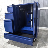 Boîte à sellerie équestre en acier à roulettes, robuste, pour le rangement du matériel équestre