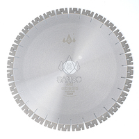 Lame de scie à segments diamantés Castle Arix de 400 mm, haute fréquence/soudée au laser, disque de coupe silencieux pour granit et pierre