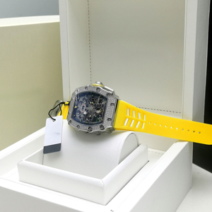 Reloj Mecánico Automático de Lujo para Hombre con Logotipo Personalizado, Forma Tonneau, Aleación, Correa de Goma, Cristal, Manecillas de Vidrio, 42 mm, 30 bar, Resistente al Agua - Product Image 4