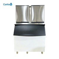 Machine à glaçons en acier inoxydable à double tête, protection contre la pénurie d'eau et l'excès de glace pour les opérations de restauration commerciale