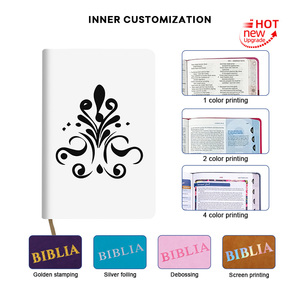 Biblia Personalizada con Estilo y Patrón en Relieve, Versión King James Inglesa, con Marca de Cinta y Papel Bíblico Reciclable - Product Image 3