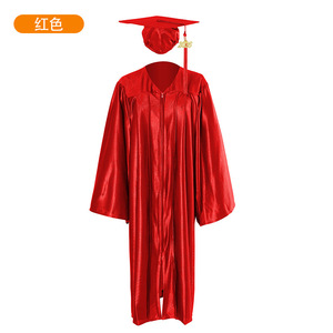 Robe de graduation Jing Zherui unisexe, tissée, taille adulte, pour cérémonie universitaire, robes de baccalauréat et de doctorat avec étiquette et tags. - Product Image 3