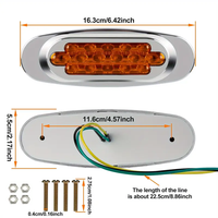 DC12V-24V 16LED côté marqueur indicateur nouvel état queue dégagement lampe lumières pour Auto voiture Bus remorque camion accessoires