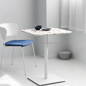 Juego de Mesa y Sillas de Mármol con Diseño Moderno para Comedor, Cafetería, Pastelería, Tienda de Té con Leche, Conjuntos de Restaurante - Product Image 3