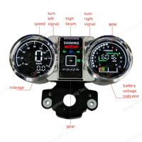 Harga Grosir Kompetitif speedometer tampilan LED untuk alat pengukur kecepatan Suzuki GN125