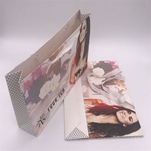 Custom Printed Handmade Art Paper Bags Recyclable <b>Packaging</b> Shopping Clothing Gift Food Take Away with Your Own Logo - Product Image 6