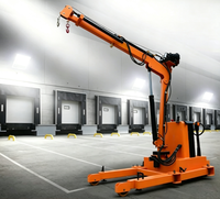 Mini-grue télescopique montée sur camion, entièrement automatique, télécommandée, pour le levage de marchandises sur pick-up