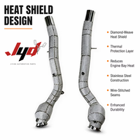 Tuyau d'échappement JYD en acier inoxydable 304 isolé avec catalyseur pour Ferrari GTC4 Lusso 3.9T 2017-2019, optimisation des performances