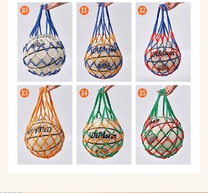 D5699 Bolsas de transporte de nailon multicolor al por mayor para balones deportivos, cesta de malla individual para fútbol, bolsa de <span class=keywords><strong>red</strong></span> para <span class=keywords><strong>baloncesto</strong></span> - Product Image 5