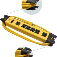 Nouvelle multiprise PDU en boîtier métallique, norme américaine, protection contre les surtensions, 6 prises CA, 15A, pour utilisation en armoire