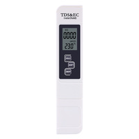 Testeur numérique de qualité de l'eau TDS & EC ~ Mètre 3-en-1 de conductivité, de salinité et de température