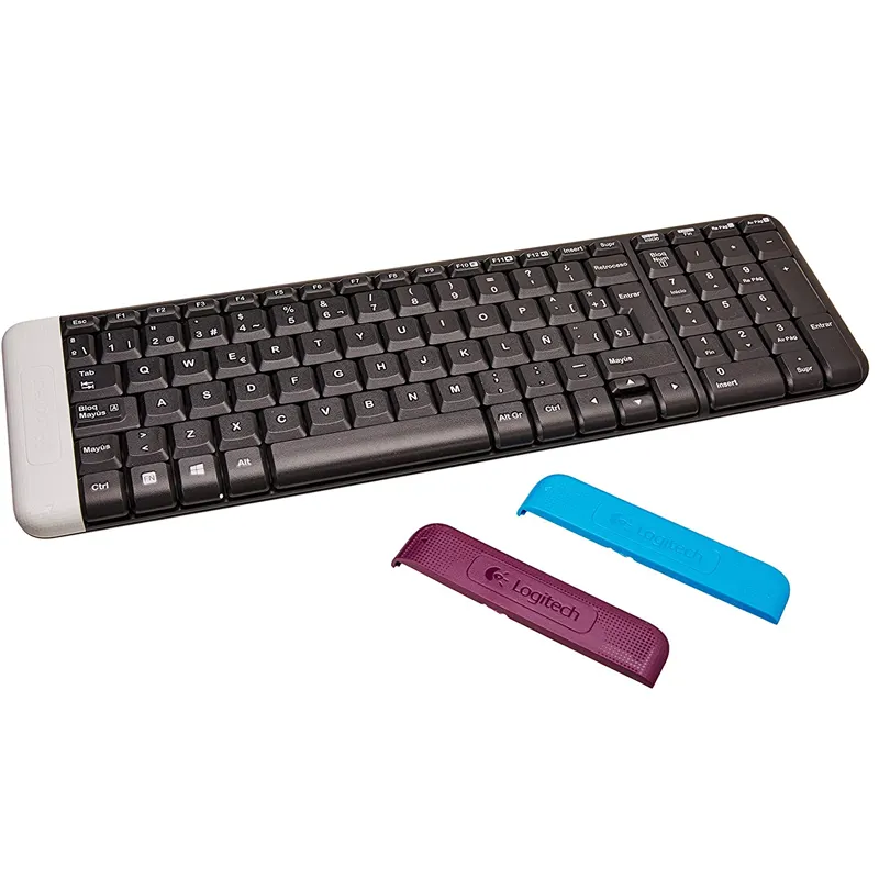 100% orijinal Logitech K230 2.4G kablosuz klavye Mini klavye birleştirici alıcı ile Ipad için pil ile