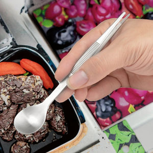 ที่ปอกเปลือก<span class=keywords><strong>กุ้ง</strong></span>สแตนเลสอเนกประสงค์และช้อน - อุปกรณ์ครัว 2-in-1 สำหรับเตรียมอาหารทะเลและรับประทานอาหาร - Product Image 4