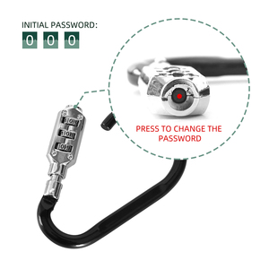 EBike <span class=keywords><strong>U</strong></span> Lock <span class=keywords><strong>avec</strong></span> câble vélo <span class=keywords><strong>u</strong></span>-lock, câble de manille de 14mm pour serrures et chaînes de moto de vélo électrique de route - Product Image 3