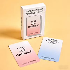 Vente en gros d'usine, conception personnalisée, impression de logo, cartes de jeu, jeux de cartes d'affirmations positives pour adultes - Product Image 5