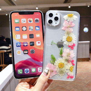 Cover posteriore della cassa del telefono in TPU trasparente Real Flower per iPhone <span class=keywords><strong>11</strong></span> 12 13 14 15 <span class=keywords><strong>Pro</strong></span> Max <span class=keywords><strong>Apple</strong></span> custodie trasparenti per telefoni - Product Image 3