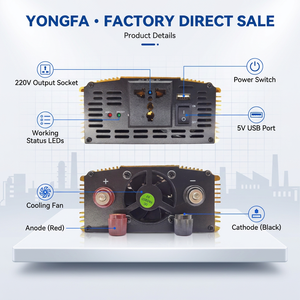 Yongfa SAA-3000A 12V DC 3000A Onduleur DC/AC monophasé pour usage domestique raccordé au réseau, carte d'onduleur d'origine d'usine 12V 220V - Product Image 4