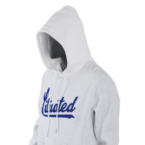 Sweat à capuche surdimensionné en molleton de coton à épaules tombantes avec logo brodé personnalisé TOPSHOW pour hommes - Product Image 3