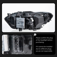 Pour BMW Série 1 F20 2015-2018, ensemble de phares LED laser style M4, double couleur, yeux dorés, mise à niveau