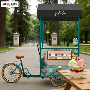 Carrito Móvil de Helados para Venta Ambulante con Congelador y Exhibidor de Paletas, Carro Comercial de Gelato de Fibra de Vidrio para la Venta - Product Image 6