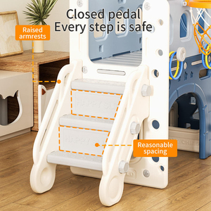 Toboggan de <span class=keywords><strong>jeu</strong></span> d'intérieur Bateau Pirate, Jouets en plastique pour bébés, Équipement de terrain de <span class=keywords><strong>jeu</strong></span> familial pour enfants d'âge préscolaire, pour salle de jeux et jardin - Product Image 3
