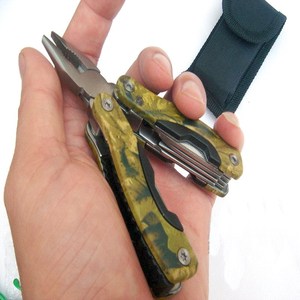 <b>Mini</b> Camping Outdoor Multi-Tool <b>Pliers</b> Folding Camouflage Stainless Steel 13 Functions Survival Tool Small Size - Product Image 3