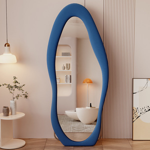 Miroir mural décoratif artisanal de forme irrégulière moderne, grand format pour dressing et salon, miroir de corps entier pour la maison - Product Image 4